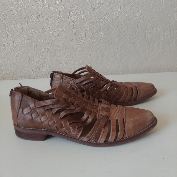 Bed Stu Las Cruces Huarache Flat woven leather 7 - Picture 4 of 9